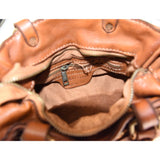 Borsa donna a mano in vera pelle vintage con tracolla Made in Italy tinto lavato in capo ZETA SHOES