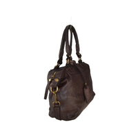 Borsa a mano donna in vera pelle vintage Made in Italy tinto lavato in capo ZETA SHOES