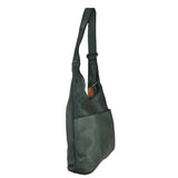 Borsa donna a spalla in vera pelle vintage Made in Italy tinto lavato in capo ZETA SHOES