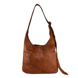 Borsa donna a spalla in vera pelle vintage Made in Italy tinto lavato in capo ZETA SHOES