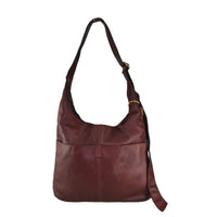 Borsa donna a spalla in vera pelle vintage Made in Italy tinto lavato in capo ZETA SHOES