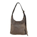 Borsa donna a spalla in vera pelle vintage Made in Italy tinto lavato in capo ZETA SHOES