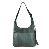 Borsa donna a spalla in vera pelle vintage Made in Italy tinto lavato in capo ZETA SHOES