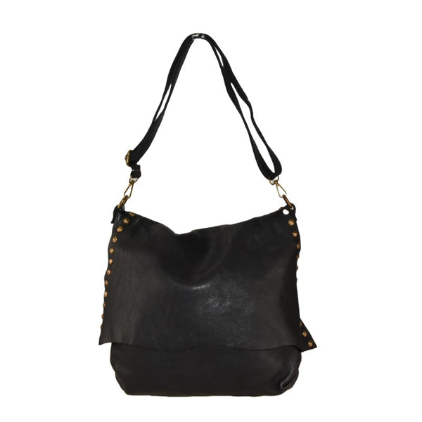 Borsa donna a spalla in vera pelle vintage Made in Italy tinto lavato in capo ZETA SHOES