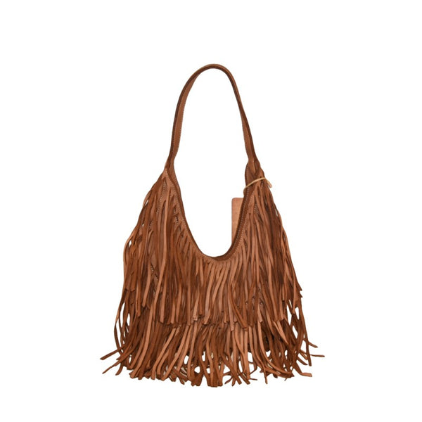 Borsa donna a spalla in vera pelle vintage Made in Italy tinto lavato in capo ZETA SHOES