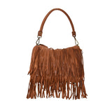 Borsa donna a spalla in vera pelle vintage Made in Italy tinto lavato in capo ZETA SHOES