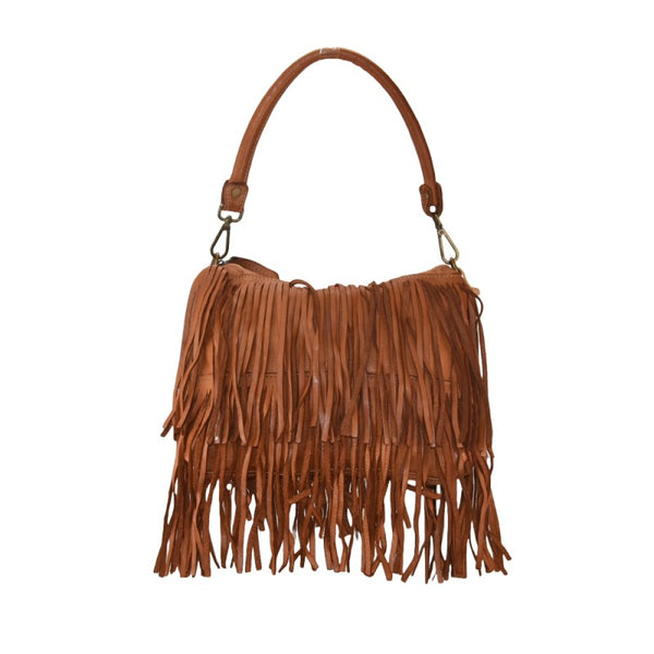Borsa donna a spalla in vera pelle vintage Made in Italy tinto lavato in capo ZETA SHOES