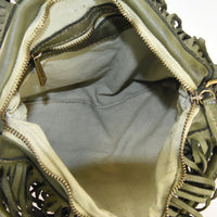 Borsa donna a spalla in vera pelle vintage Made in Italy tinto lavato in capo ZETA SHOES