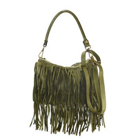 Borsa donna a spalla in vera pelle vintage Made in Italy tinto lavato in capo ZETA SHOES
