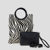 Borsa in pelle con cavallino made in italy ZETA SHOES