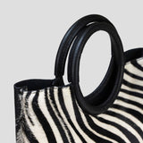 Borsa in pelle con cavallino made in italy ZETA SHOES