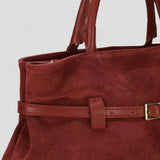 Borsa a spalla donna in pelle scamosciata made italy ZETA SHOES