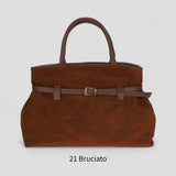 Borsa a spalla donna in pelle scamosciata made italy ZETA SHOES