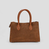 Borsa a mano con tracolla donna in pelle scamosciata made italy ZETA SHOES