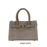 Borsa a mano con tracolla donna in pelle scamosciata made italy ZETA SHOES