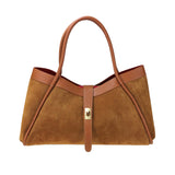 Borsa a spalla in pelle camoscio 100% made italy Made in Italy ZETA SHOES