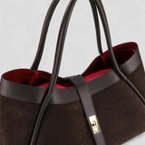Borsa a spalla in pelle camoscio 100% made italy Made in Italy ZETA SHOES
