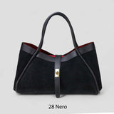 Borsa a spalla in pelle camoscio 100% made italy Made in Italy ZETA SHOES