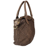 Borsa donna a mano in vera pelle vintage Made in Italy tinto lavato in capo ZETA SHOES