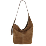 Borsa a spalla in pelle camoscio 100% made italy Made in Italy ZETA SHOES