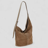 Borsa a spalla in pelle camoscio 100% made italy Made in Italy ZETA SHOES