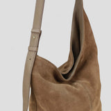 Borsa a spalla in pelle camoscio 100% made italy Made in Italy ZETA SHOES