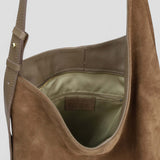 Borsa a spalla in pelle camoscio 100% made italy Made in Italy ZETA SHOES