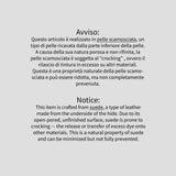 Borsa a spalla in pelle camoscio 100% made italy Made in Italy ZETA SHOES