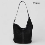 Borsa a spalla in pelle camoscio 100% made italy Made in Italy ZETA SHOES