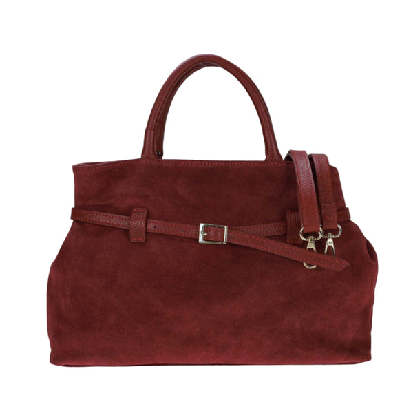 Borsa a spalla donna in pelle scamosciata made italy ZETA SHOES