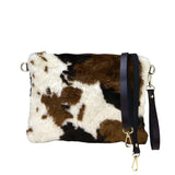 Borsa donna a tracolla  in pelle muccata ZETA SHOES