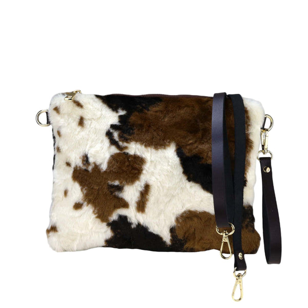 Borsa donna a tracolla  in pelle muccata ZETA SHOES