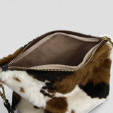 Borsa donna a tracolla  in pelle muccata ZETA SHOES