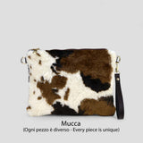 Borsa donna a tracolla  in pelle muccata ZETA SHOES