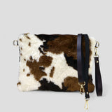 Borsa donna a tracolla  in pelle muccata ZETA SHOES