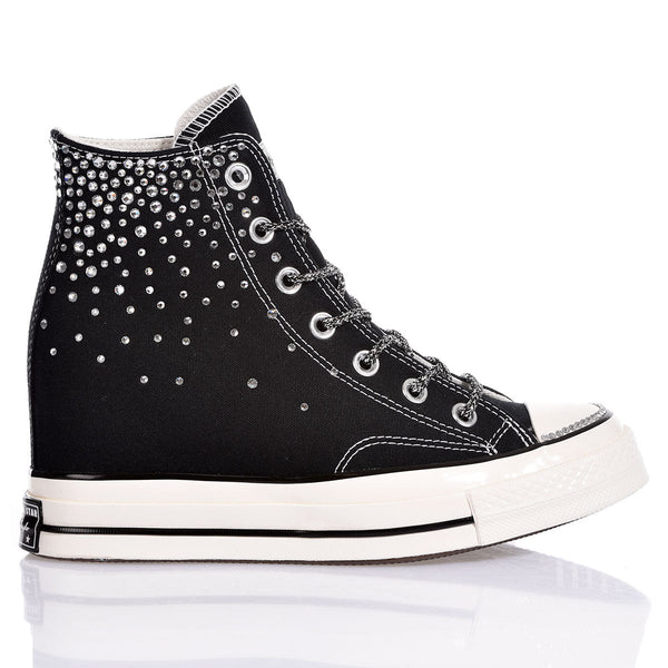 Converse Wedge Swarovski Black