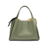 Pienza – Italian Leather Tote Handbag – Olive Green