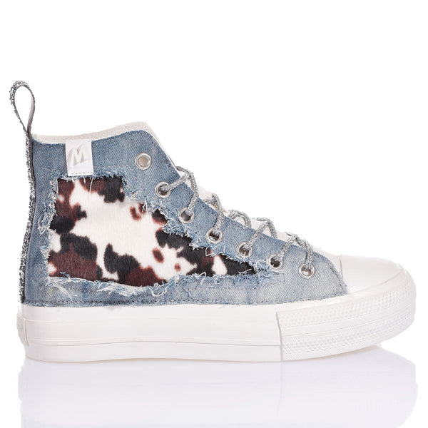 Mimanera Airlines Platform Denim Cow