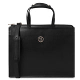 Palermo - Saffiano Italian leather briefcase 3-compartment for women | TL141369