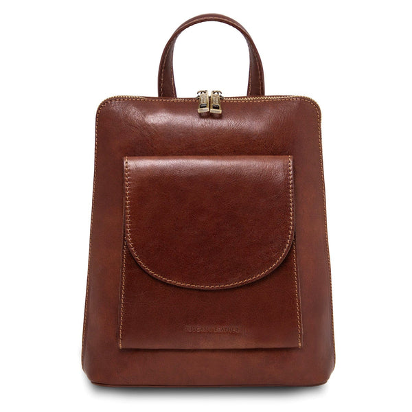 Paris - Small Convertible Leather Backpack For Women | TL142410