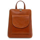 Paris - Small Convertible Leather Backpack For Women | TL142410