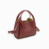 Pienza – Italian Leather Tote Handbag – Bordeaux