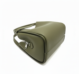 Pienza – Italian Leather Tote Handbag – Olive Green