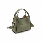 Pienza – Italian Leather Tote Handbag – Olive Green