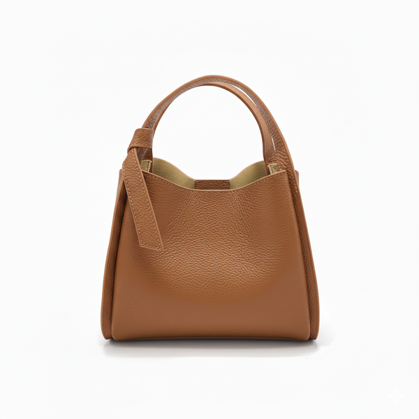Pienza – Italian Leather Tote Handbag – Tan