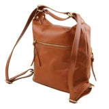 TL Bag - Leather 2-in-1 convertible backpack shoulder bag | TL141535