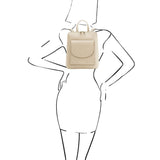 TL Bag - Small Convertible Leather Backpack For Women | TL142092