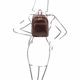 Perth - 2 Compartment leather backpack | TL142049