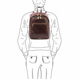 Perth - 2 Compartment leather backpack | TL142049