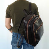 Perth - 2 Compartment leather backpack | TL142049